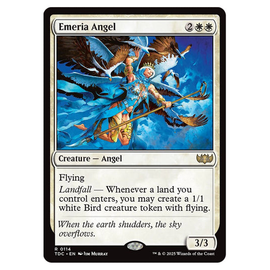 Emeria Angel 0114 card from the Magic The Gathering set Tarkir: Dragonstorm Commander