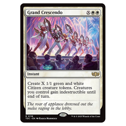 Grand Crescendo 0118 card from the Magic The Gathering set Tarkir: Dragonstorm Commander