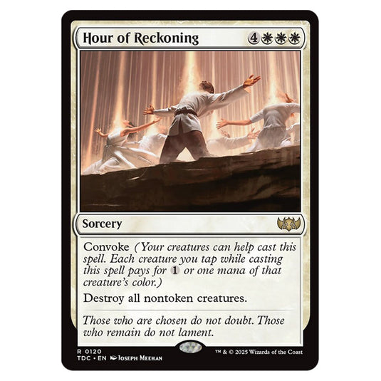 Hour of Reckoning 0120 card from the Magic The Gathering set Tarkir: Dragonstorm Commander