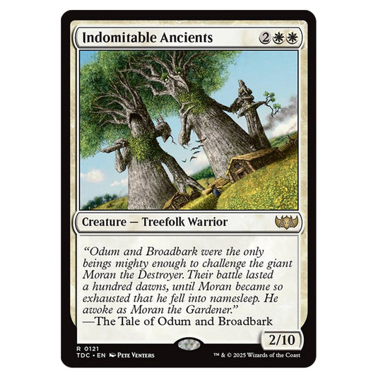 Indomitable Ancients 0121 card from the Magic The Gathering set Tarkir: Dragonstorm Commander