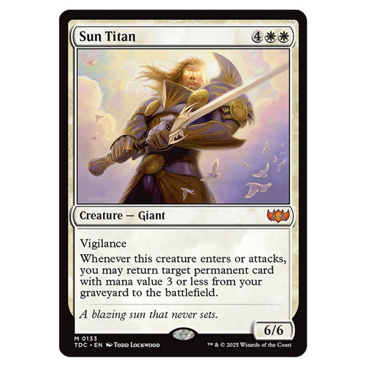 Sun Titan 0133 card from the Magic The Gathering set Tarkir: Dragonstorm Commander