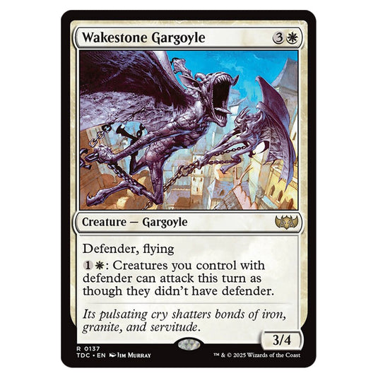 Wakestone Gargoyle 0137 card from the Magic The Gathering set Tarkir: Dragonstorm Commander