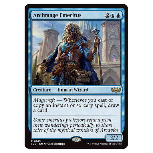 Archmage Emeritus 0145 card from the Magic The Gathering set Tarkir: Dragonstorm Commander