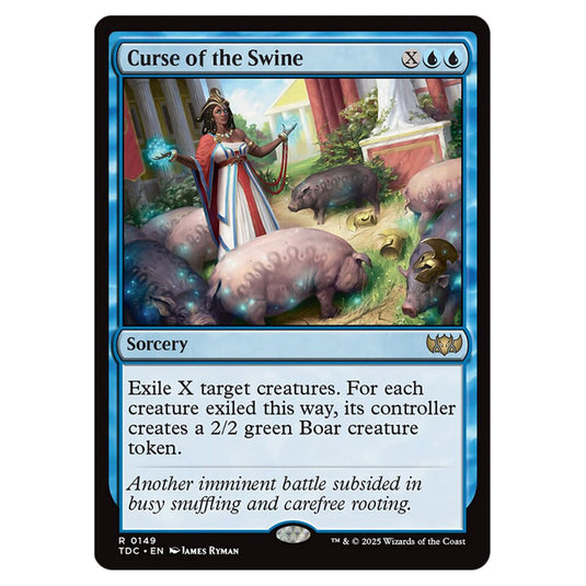 Curse of the Swine 0149 card from the Magic The Gathering set Tarkir: Dragonstorm Commander