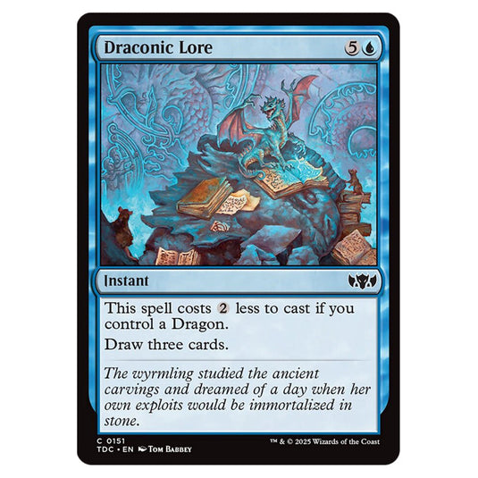 Draconic Lore 0151 card from the Magic The Gathering set Tarkir: Dragonstorm Commander