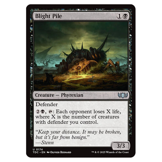 Blight Pile 0174 card from the Magic The Gathering set Tarkir: Dragonstorm Commander