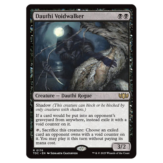 Dauthi Voidwalker 0176 card from the Magic The Gathering set Tarkir: Dragonstorm Commander