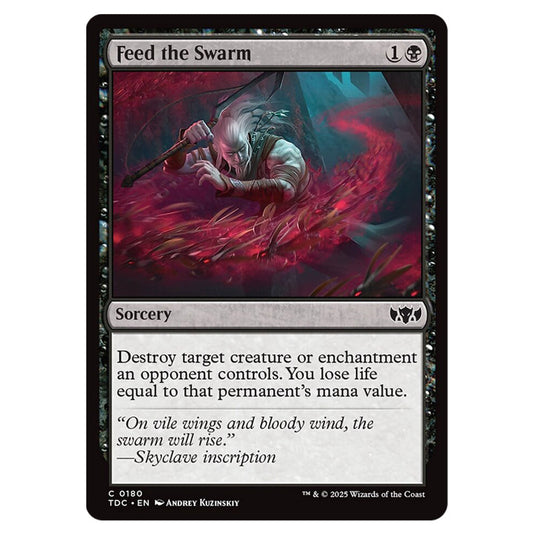 Feed the Swarm 0180 card from the Magic The Gathering set Tarkir: Dragonstorm Commander