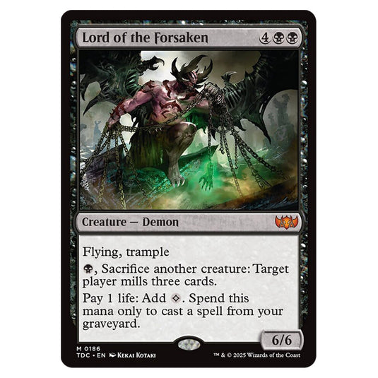Lord of the Forsaken 0186 card from the Magic The Gathering set Tarkir: Dragonstorm Commander