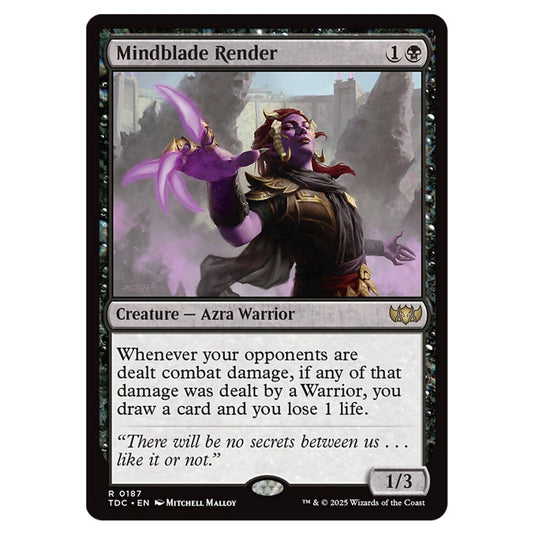 Mindblade Render 0187 card from the Magic The Gathering set Tarkir: Dragonstorm Commander