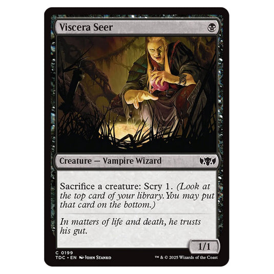 Viscera Seer 0199 card from the Magic The Gathering set Tarkir: Dragonstorm Commander
