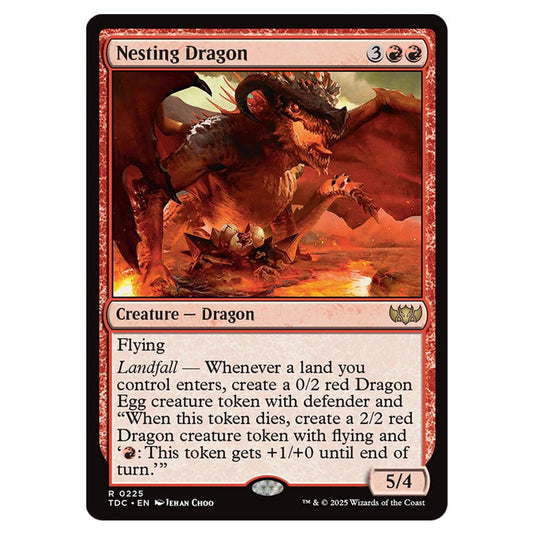 Nesting Dragon 0225 card from the Magic The Gathering set Tarkir: Dragonstorm Commander