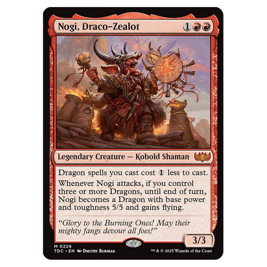 Nogi, Draco-Zealot 0226 card from the Magic The Gathering set Tarkir: Dragonstorm Commander