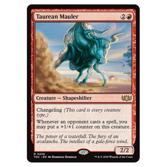 Taurean Mauler 0238 card from the Magic The Gathering set Tarkir: Dragonstorm Commander