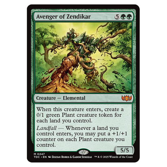 Avenger of Zendikar 0247 card from the Magic The Gathering set Tarkir: Dragonstorm Commander
