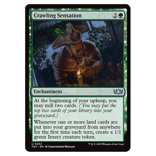 Crawling Sensation 0252 card from the Magic The Gathering set Tarkir: Dragonstorm Commander