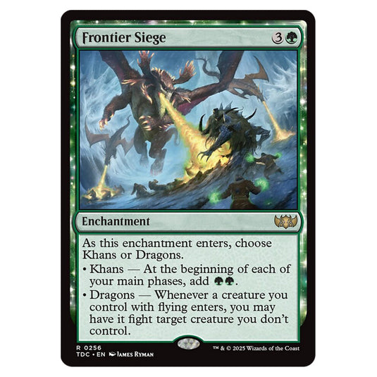 Frontier Siege 0256 card from the Magic The Gathering set Tarkir: Dragonstorm Commander