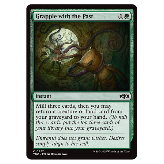 Grapple with the Past 0257 card from the Magic The Gathering set Tarkir: Dragonstorm Commander
