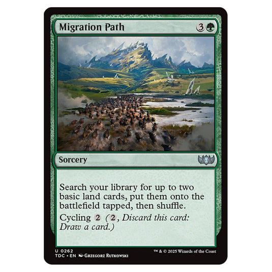 Migration Path 0262 card from the Magic The Gathering set Tarkir: Dragonstorm Commander