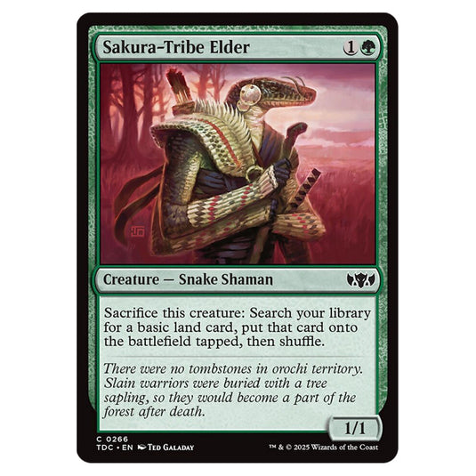 Sakura-Tribe Elder 0266 card from the Magic The Gathering set Tarkir: Dragonstorm Commander