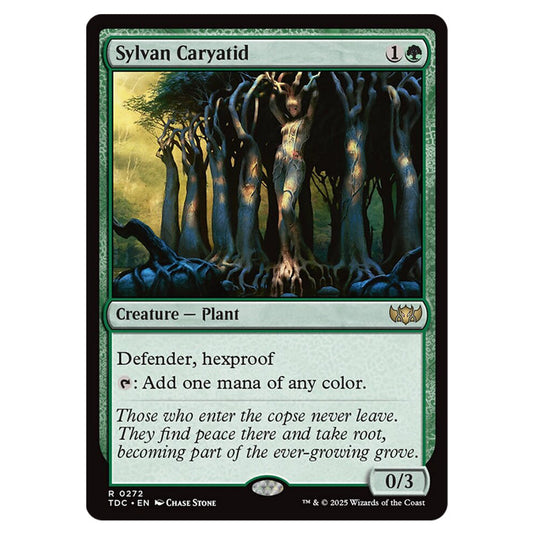 Sylvan Caryatid 0272 card from the Magic The Gathering set Tarkir: Dragonstorm Commander
