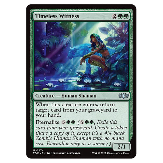 Timeless Witness 0274 card from the Magic The Gathering set Tarkir: Dragonstorm Commander