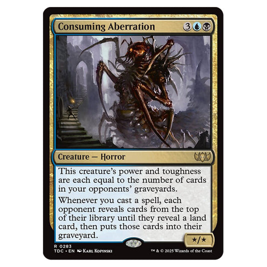 Consuming Aberration 0283 card from the Magic The Gathering set Tarkir: Dragonstorm Commander