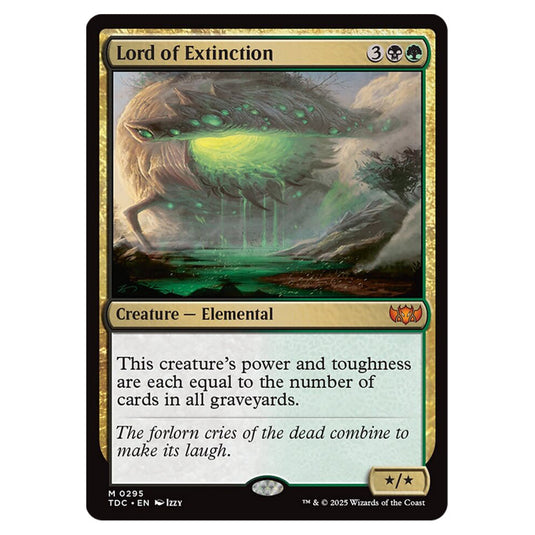 Lord of Extinction 0295 card from the Magic The Gathering set Tarkir: Dragonstorm Commander