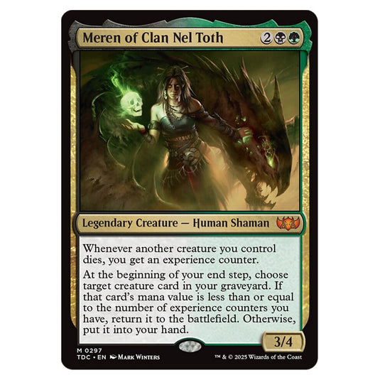Meren of Clan Nel Toth 0297 card from the Magic The Gathering set Tarkir: Dragonstorm Commander