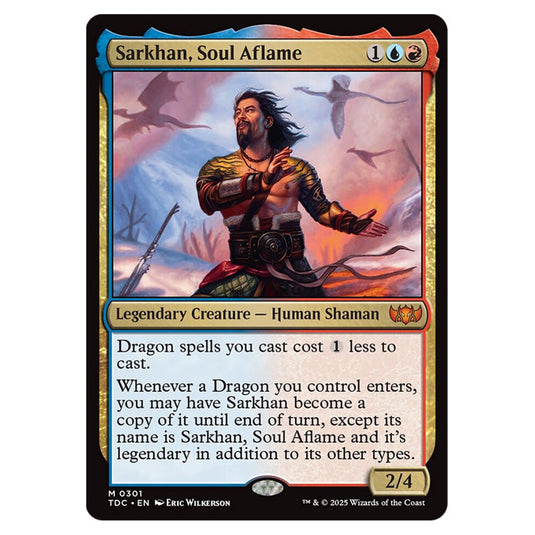 Sarkhan, Soul Aflame 0301 card from the Magic The Gathering set Tarkir: Dragonstorm Commander