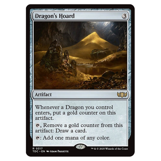 Dragon's Hoard 0317 card from the Magic The Gathering set Tarkir: Dragonstorm Commander