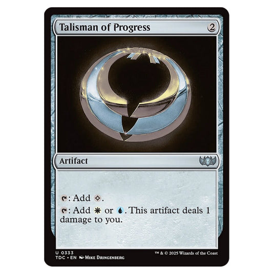 Talisman of Progress 0333 card from the Magic The Gathering set Tarkir: Dragonstorm Commander