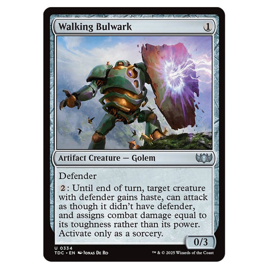 Walking Bulwark 0334 card from the Magic The Gathering set Tarkir: Dragonstorm Commander