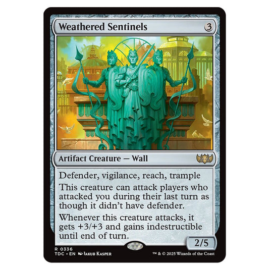 Weathered Sentinels 0336 card from the Magic The Gathering set Tarkir: Dragonstorm Commander