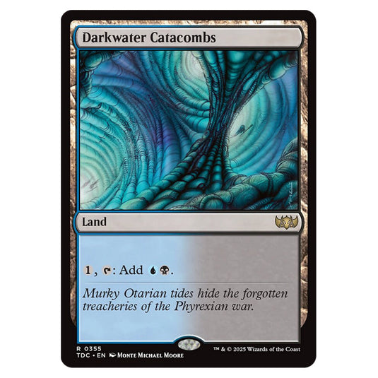 Darkwater Catacombs 0355 card from the Magic The Gathering set Tarkir: Dragonstorm Commander