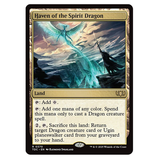 Haven of the Spirit Dragon 0370 card from the Magic The Gathering set Tarkir: Dragonstorm Commander