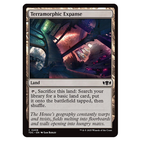 Terramorphic Expanse 0408 card from the Magic The Gathering set Tarkir: Dragonstorm Commander