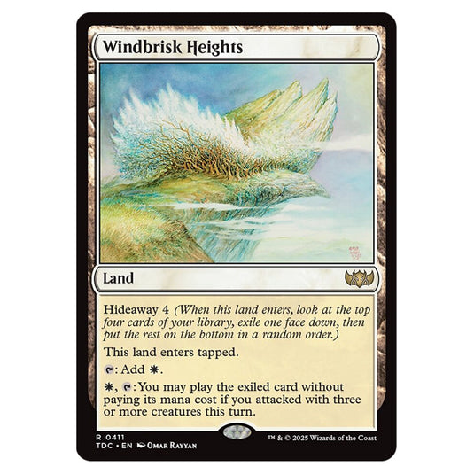 Windbrisk Heights 0411 card from the Magic The Gathering set Tarkir: Dragonstorm Commander