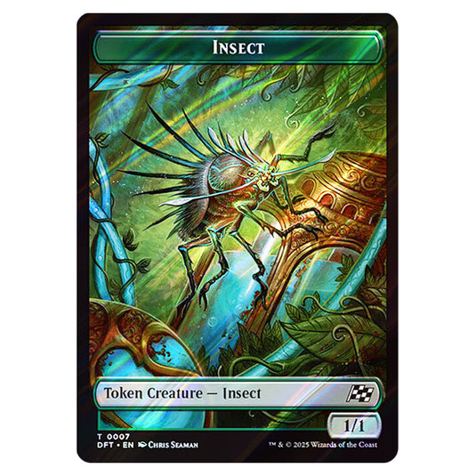 Insect 0007 card from the Magic The Gathering set Aetherdrift Tokens