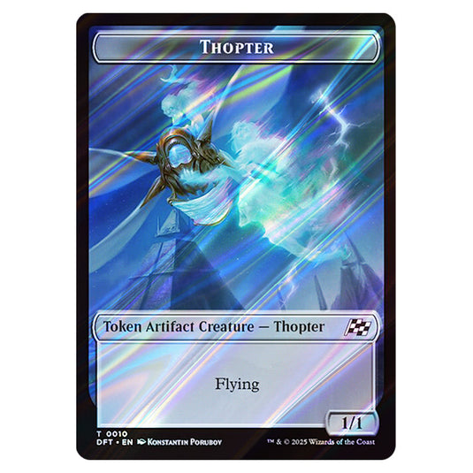 Thopter 0010 card from the Magic The Gathering set Aetherdrift Tokens
