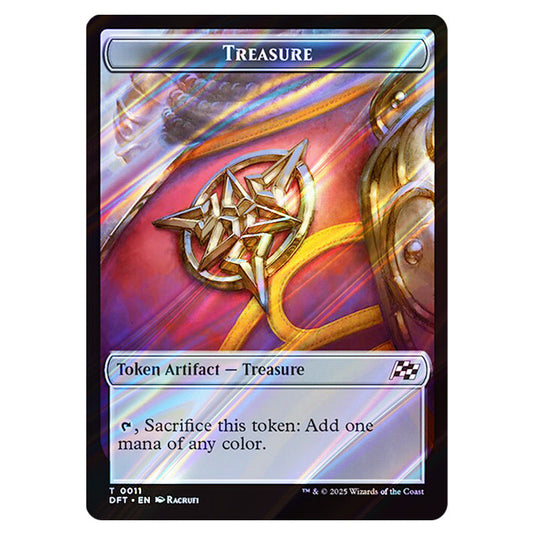 Treasure 0011 card from the Magic The Gathering set Aetherdrift Tokens