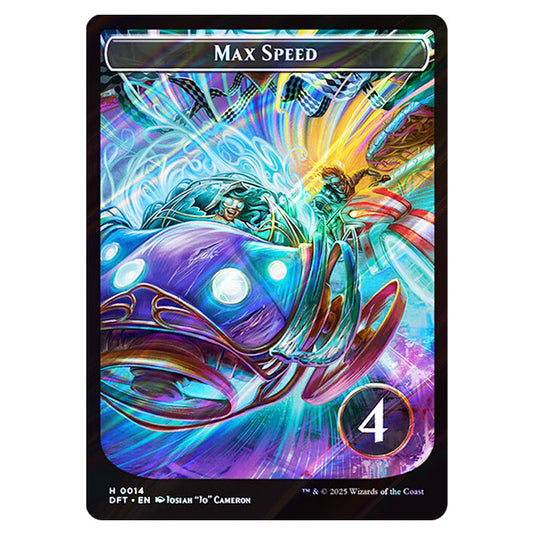 Start Your Engines! // Max Speed 0014 card from the Magic The Gathering set Aetherdrift Tokens