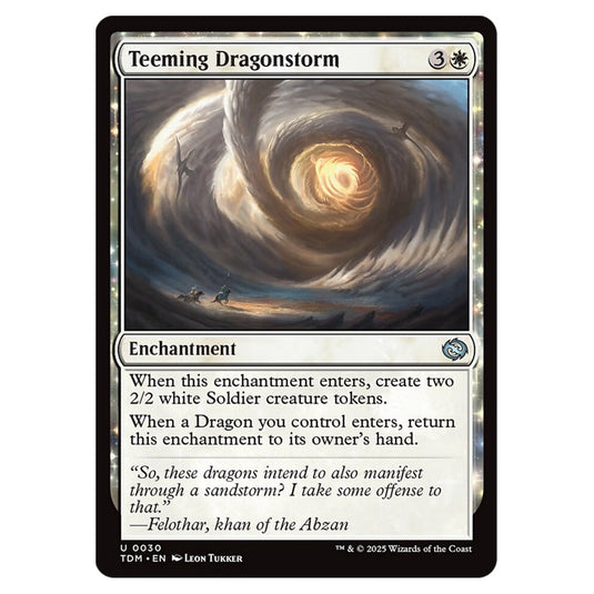 Teeming Dragonstorm 0030 card from the Magic The Gathering set Tarkir: Dragonstorm