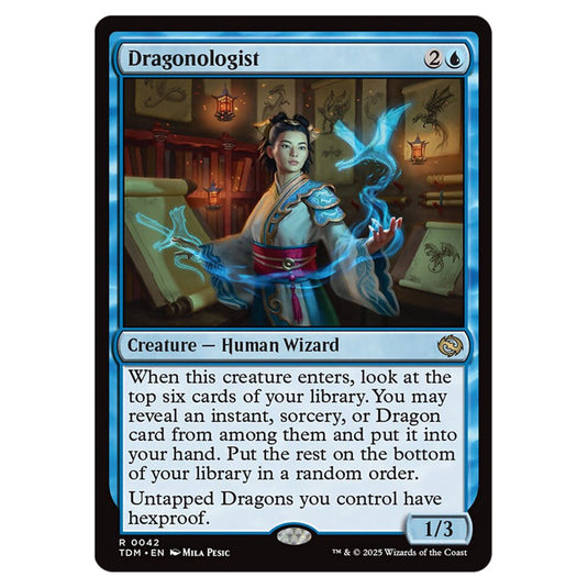 Dragonologist 0042 card from the Magic The Gathering set Tarkir: Dragonstorm