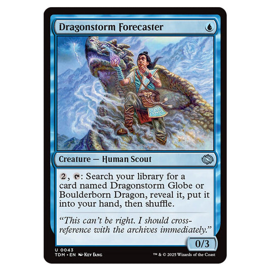 Dragonstorm Forecaster 0043 card from the Magic The Gathering set Tarkir: Dragonstorm