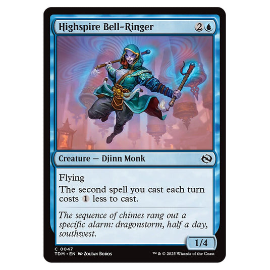 Highspire Bell-Ringer 0047 card from the Magic The Gathering set Tarkir: Dragonstorm