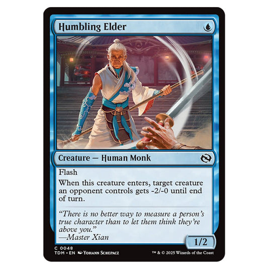 Humbling Elder 0048 card from the Magic The Gathering set Tarkir: Dragonstorm