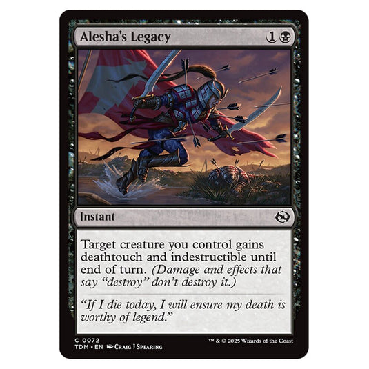 Alesha's Legacy 0072 card from the Magic The Gathering set Tarkir: Dragonstorm