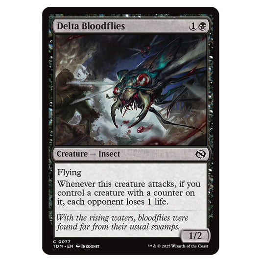 Delta Bloodflies 0077 card from the Magic The Gathering set Tarkir: Dragonstorm
