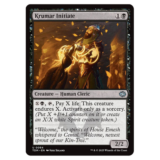 Krumar Initiate 0084 card from the Magic The Gathering set Tarkir: Dragonstorm